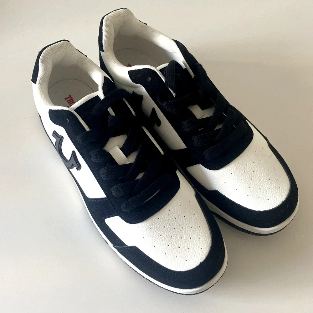 NWOB True Religion TR JAY PBS Sneaker Men Black White Lace Up Low Top 12